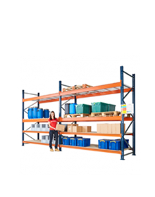 Heavy duty metal shelves